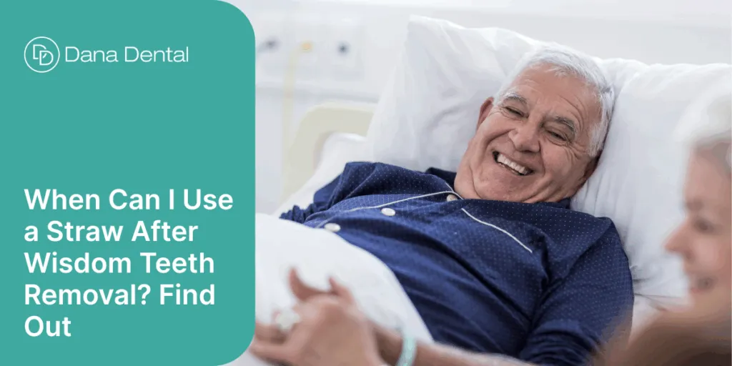 Happy patient recovering well after wisdom teeth removal