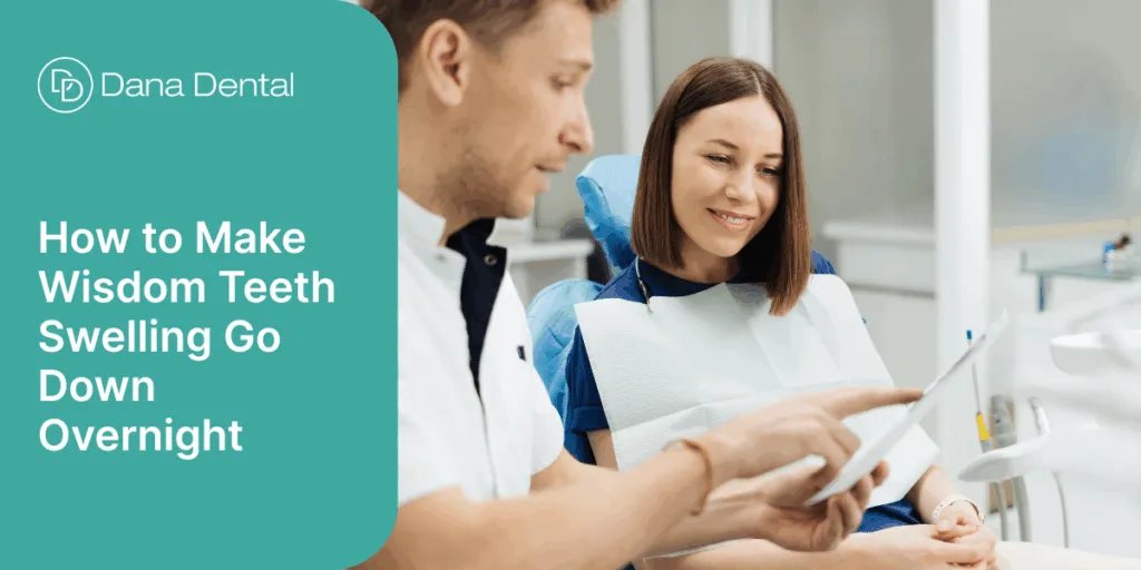 Happy patient learning how to manage wisdom teeth swelling overnight